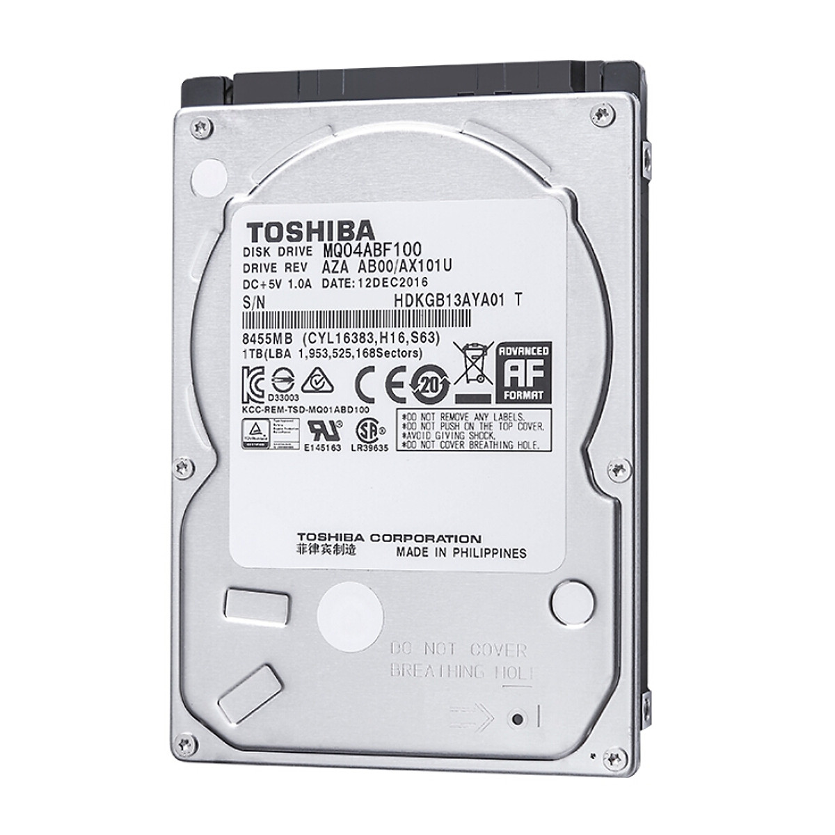 Toshiba Mq04abf100 1tb Hard Disk Internal Toshiba 5400 Rpm