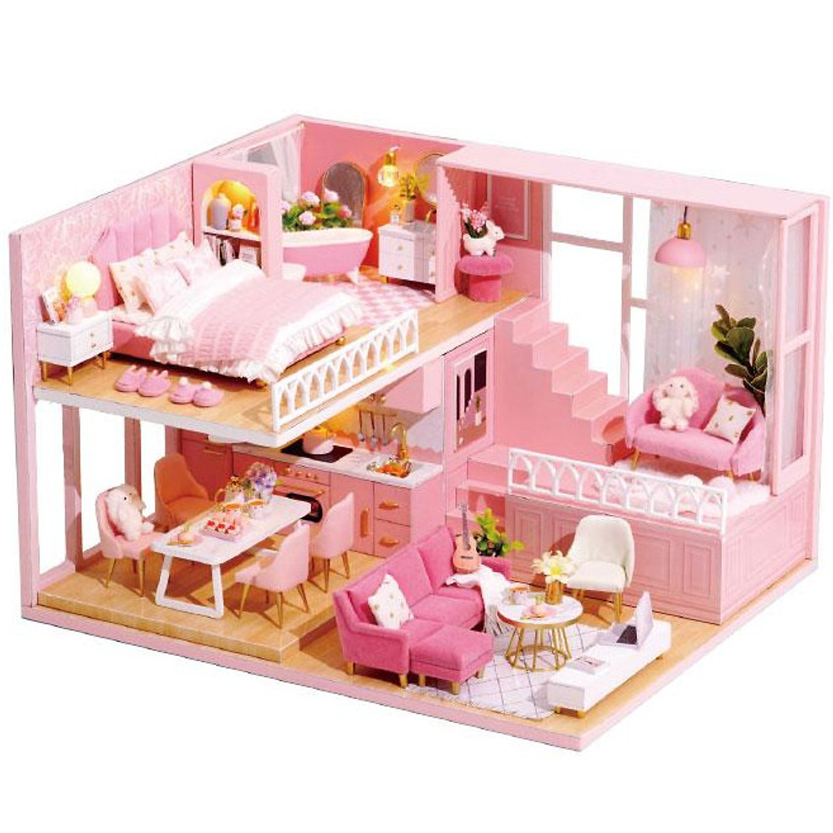 Bán Đồ chơi lắp ráp gỗ 3D Mô hình biệt thự Villa Xia Weiyi  Nhà búp bê   Đồ chơi búp bê  Mô hình nhà gỗ  Đồ chơi lắp
