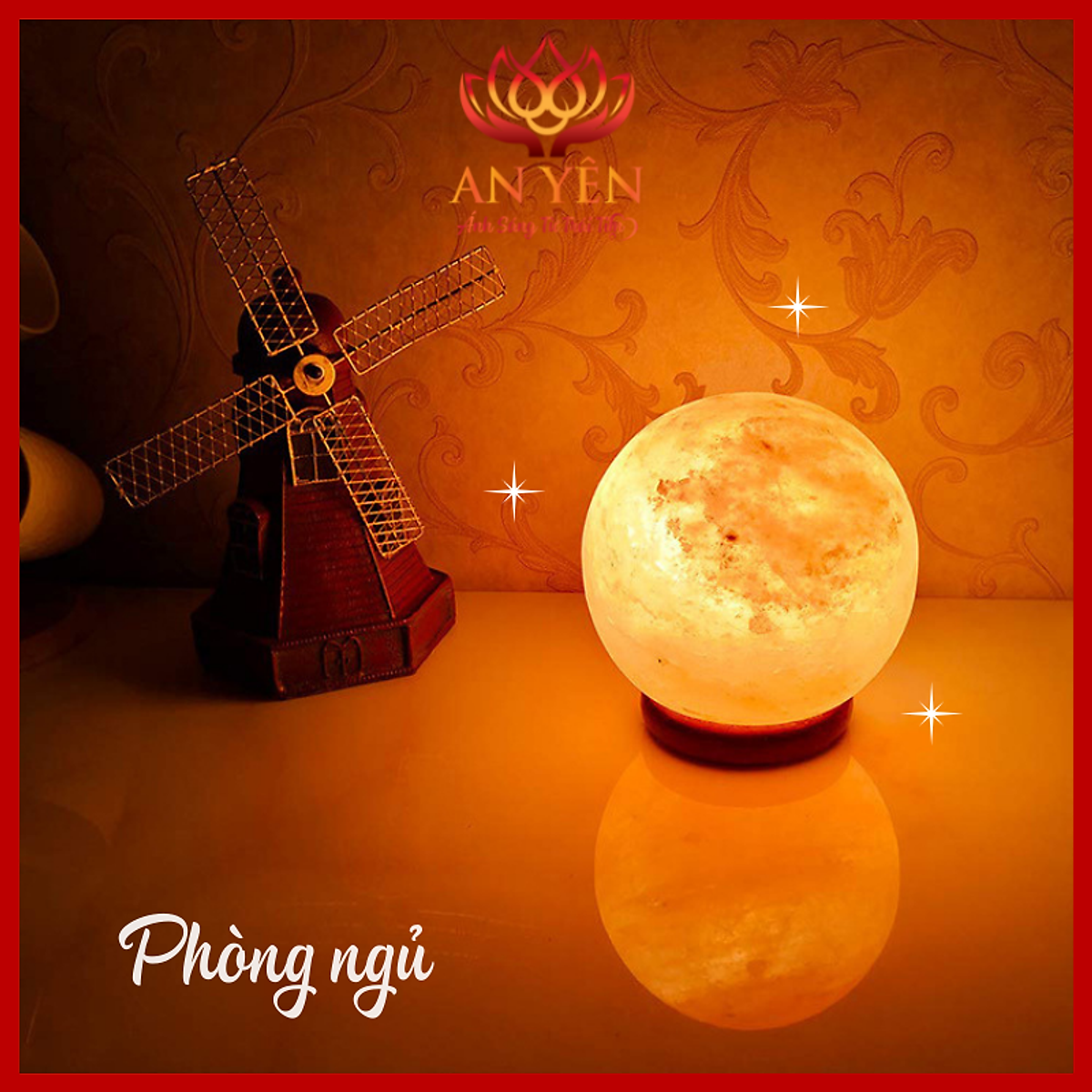 Đèn đá muối Himalaya hình cầu vật phẩm đem lại may mắn Đèn Đá Muối Himalaya Hình Cầu Vật Phẩm Đem Lại May Mắn