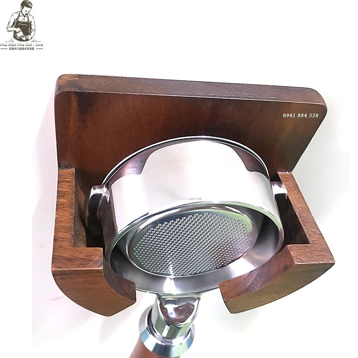 Giá Đỡ Tay Pha, Portafilter Chất Liệu Gỗ