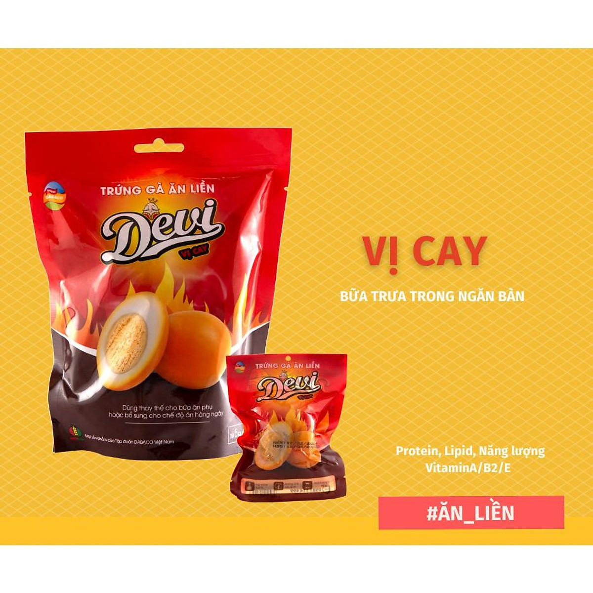 Mua Trứng Gà Ăn Liền Devi Vị Cay Túi 05 Quả