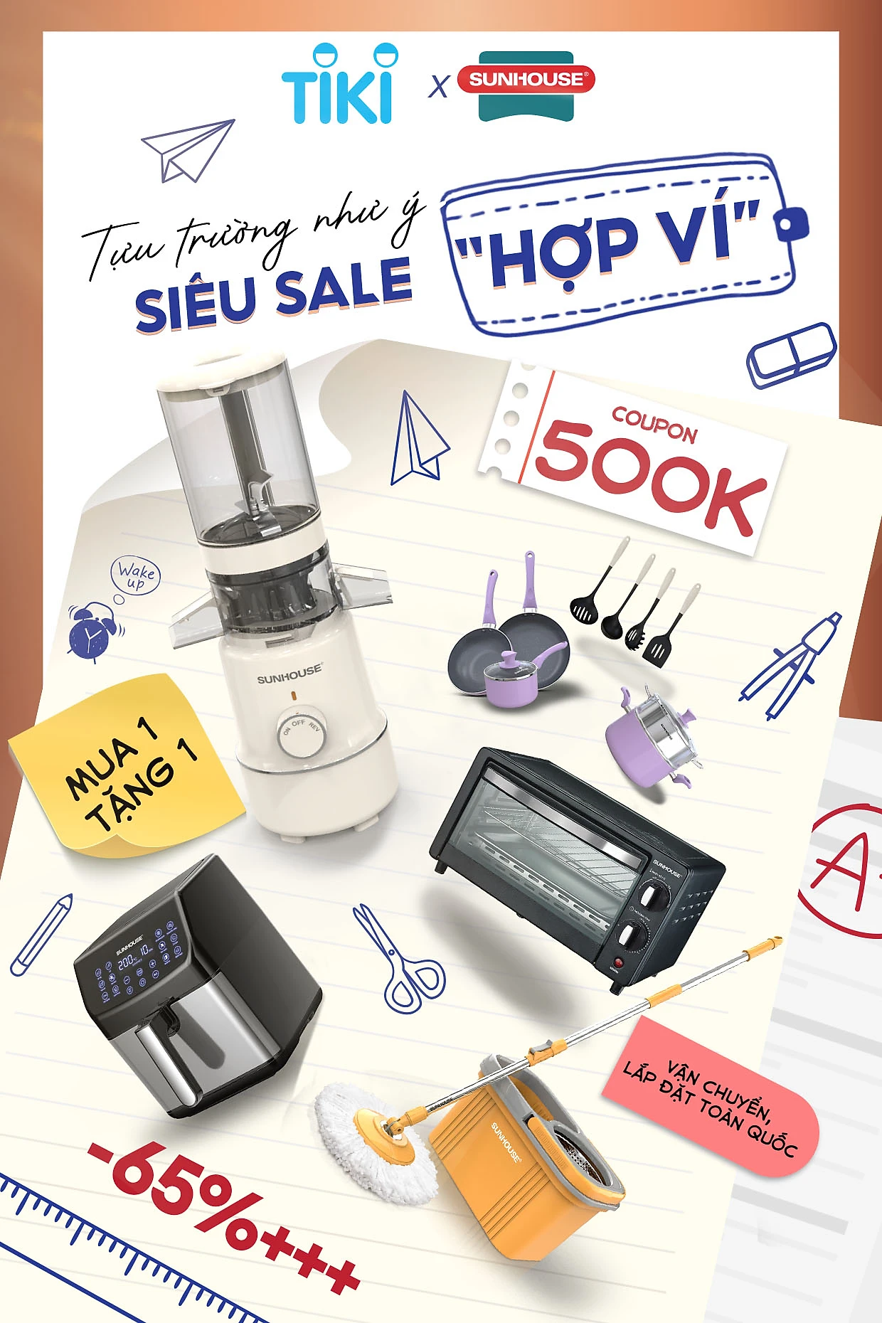 Tổng Hợp Voucher Và Deal SUNHOUSE Tiki