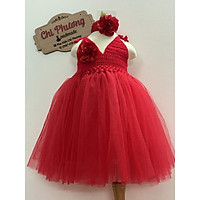 Công chúa búp bê váy đỏ  Búp bê bằng len handmade Thú len nhồi bông  Amigurumi