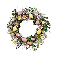 Mua Easter Egg Flower Wreath Front Door for Garden Home Decoration ...