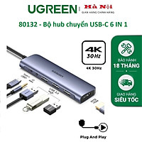 Mua Bộ chuyển USB type C Hub 4K HDMI hỗ trợ PD 3.0 100W 9 trong 1 màu xám  Ugreen 179TYC70490CM Hàng chính hãng | Tiki