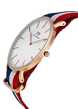 Mua Đồng Hồ Nữ Dây Vải Daniel Wellington 0103DW 40mm Màu Trắng