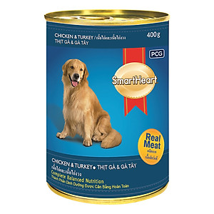 Đồ Ăn Cho Chó Vị Thịt Gà Và Gan SmartHeart (Hộp 400g)