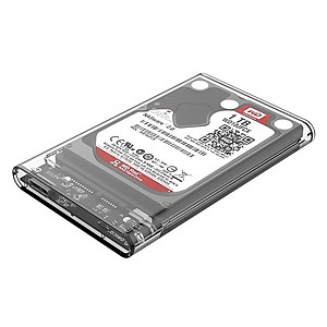 Hộp Đựng Ổ Cứng Di Động HDD Box 2.5 ORICO 2139U3 USB3.0/2.5 Nhựa Trong Suốt - Hàng Chính Hãng