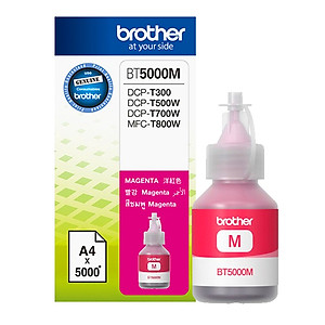 Mực In Brother BT5000M Ink Cho DCP-T300/T700W/MFC-T800W (Đỏ) - Hàng Chính Hãng