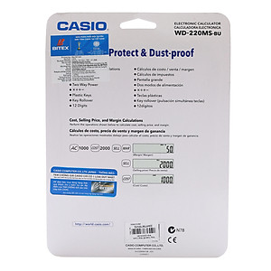Máy Tính Để Bàn Casio WD-220MS-BU