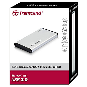 HDD Box 2,5" Transcend StoreJet 25S3 USB3.0 - Hàng chính hãng