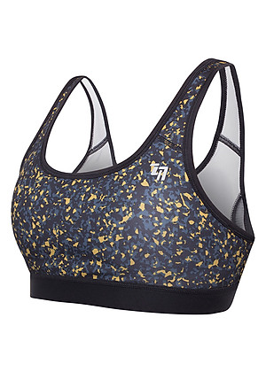 Áo Thể Thao Nữ Just Feel Free H6520  - Xám Phối Vàng