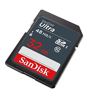 Thẻ Nhớ SD SanDisk Ultra Class 10 32GB - 48MB/s - Hàng Chính Hãng