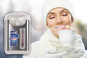 Bình Thủy Điện Tử Tiger PVW-B30W - 2.91L - Hàng Chính Hãng