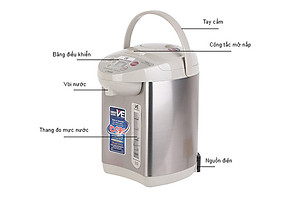 Bình Thủy Điện Tử Tiger PVW-B30W - 2.91L - Hàng Chính Hãng