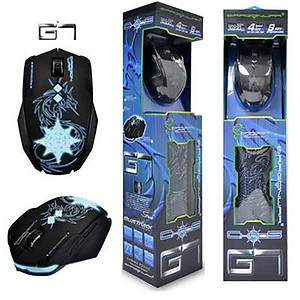 Chuột Chơi Game Có Dây Dragon War G7 3200DPI LED 8 Phím - Hàng Chính Hãng