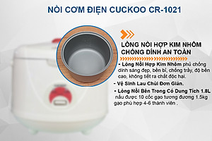 Nồi Cơm Điện Cuckoo CR-1021 - 1.8L - Hàng Chính Hãng