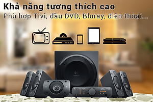 Loa Vi Tính Logitech Z906 5.1 1000W - Hàng Chính Hãng