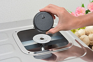 Bếp Gas Dương Rinnai RV-370(SM)N - Bạc Inox - Hàng Chính Hãng