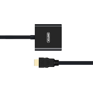 Cáp Chuyển HDMI Ra VGA Unitek Y6333 (0.2m) - Hàng Chính Hãng