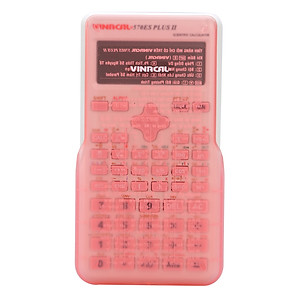 Máy Tính Học Sinh Vinacal 570ES Plus II - Hồng Trắng - Hàng Chính Hãng
