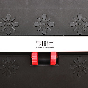 Xe đẩy hàng 4 bánh Nikawa FWS-100F, tải trọng 150kg, màu đen