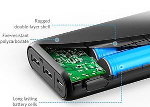 Pin Sạc Dự Phòng Anker PowerCore 20100mAh - A1271H11 / A1271011 (Đen) - Hàng Chính Hãng