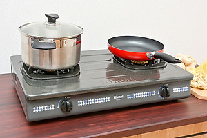 Bếp Ga Đôi Rinnai RV-377(G)N - Đen - Hàng Chính Hãng