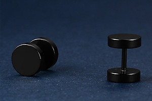 Bông Tai Hình Tròn Winwinshop88 BT129 (8mm) - Đen