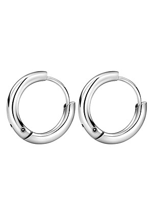 Bông Tai Khuyên Tròn Winwinshop88 BT233 (12mm) – Bạc