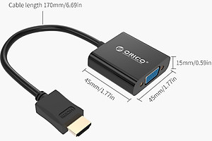 Bộ Chuyển HDMI Sang VGA Orico DHTV-C20 - Hàng Chính Hãng