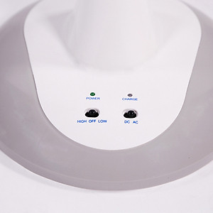 Quạt Lửng Sạc Tích Điện Sunhouse SH762 - Trắng Xám - Hàng chính hãng