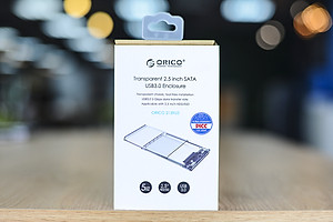 Hộp Đựng Ổ Cứng Di Động HDD Box 2.5 ORICO 2139U3 USB3.0/2.5 Nhựa Trong Suốt - Hàng Chính Hãng