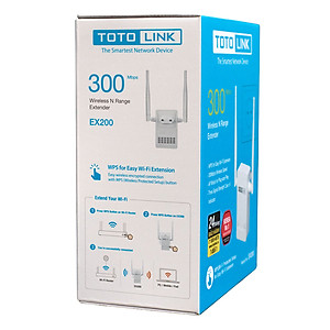 Bộ Kích Sóng Wifi Repeater 300Mbps Totolink EX200 - Hàng Chính Hãng