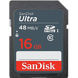 Thẻ Nhớ SD SanDisk Ultra Class 10 16GB - 48MB/s - Hàng Chính Hãng