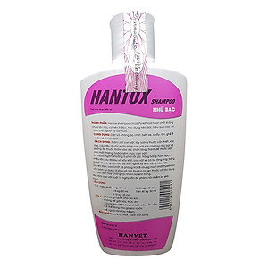 Dầu Tắm Trị Bọ Chét, Ve, Ghẻ, Rận Chó Mèo Hanvet Hantox Hồng (200ml)