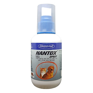 Thuốc Phun Xịt Ve, Ghẻ, Bọ Chét Chó Mèo Hanvet Hantox Spray (100ml)
