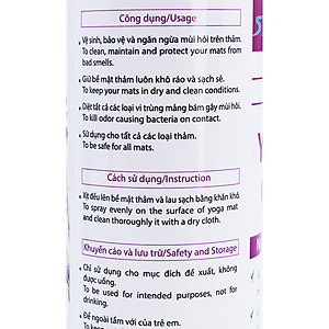 Dung Dịch Vệ Sinh Thảm Tập Yoga Sportslink Lavender Mint (100ml) (Màu Ngẫu Nhiên)