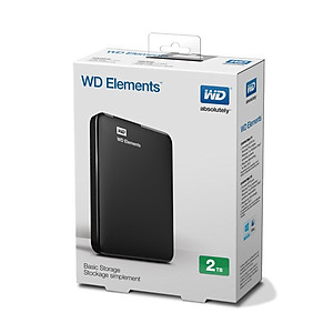 Ổ Cứng Di Động WD Elements 2TB 2.5 USB 3.0 - WDBU6Y0020BBK - Hàng chính hãng