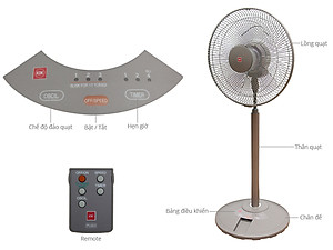 Quạt Lửng KDK N30NH(BR)- Đồng - Hàng chính hãng
