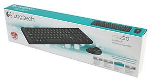 Bộ Bàn Phím Và Chuột Logitech MK220 Không Dây - Hàng chính hãng