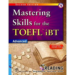 Sách Mastering Skills For The Toefl IBT - Reading - Kèm CD