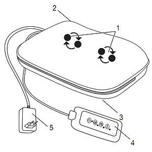 Gối Massage Có Đèn Hồng Ngoại, Có Điều Khiển Beurer MG147