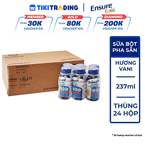 Thùng 24 Chai Sữa Nước Abbott Ensure 237ml