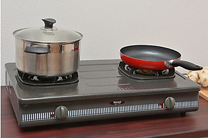 Bếp Gas Dương Đôi Rinnai RV-770(G) – Đen- Hãng chính hãng