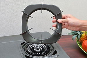 Bếp Ga Dương Đôi Rinnai RV-615Slim(G) - Xám- Hàng Chính hãng