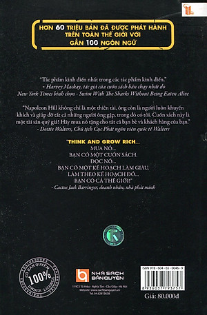 Sách 13 Nguyên Tắc Nghĩ Giàu Làm Giàu - Think And Grow Rich (Bản Gốc, Được Phục Hồi Và Chỉnh Sửa)