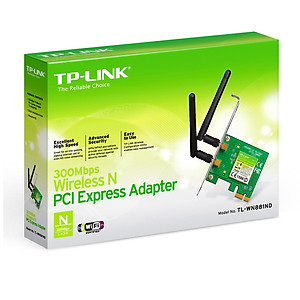 Bộ Chuyển Đổi Không Dây TP-Link TL-WN881ND PCI Express Chuẩn N 300Mbps - Hàng Chính Hãng