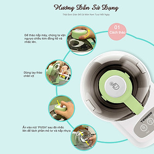 Máy Làm Kem Hoàn Toàn Tự Động Tiross TS9090 (Xanh) - Hàng Chính Hãng