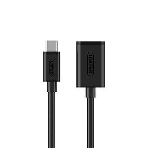 Cáp Chuyển USB Type-C Ra USB Unitek Y476BK (0.2m) - Hàng Chính Hãng